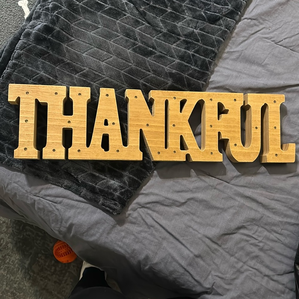 Light up wooden sign